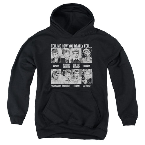 I Love Lucy 8 Days A Week Youth Hoodie