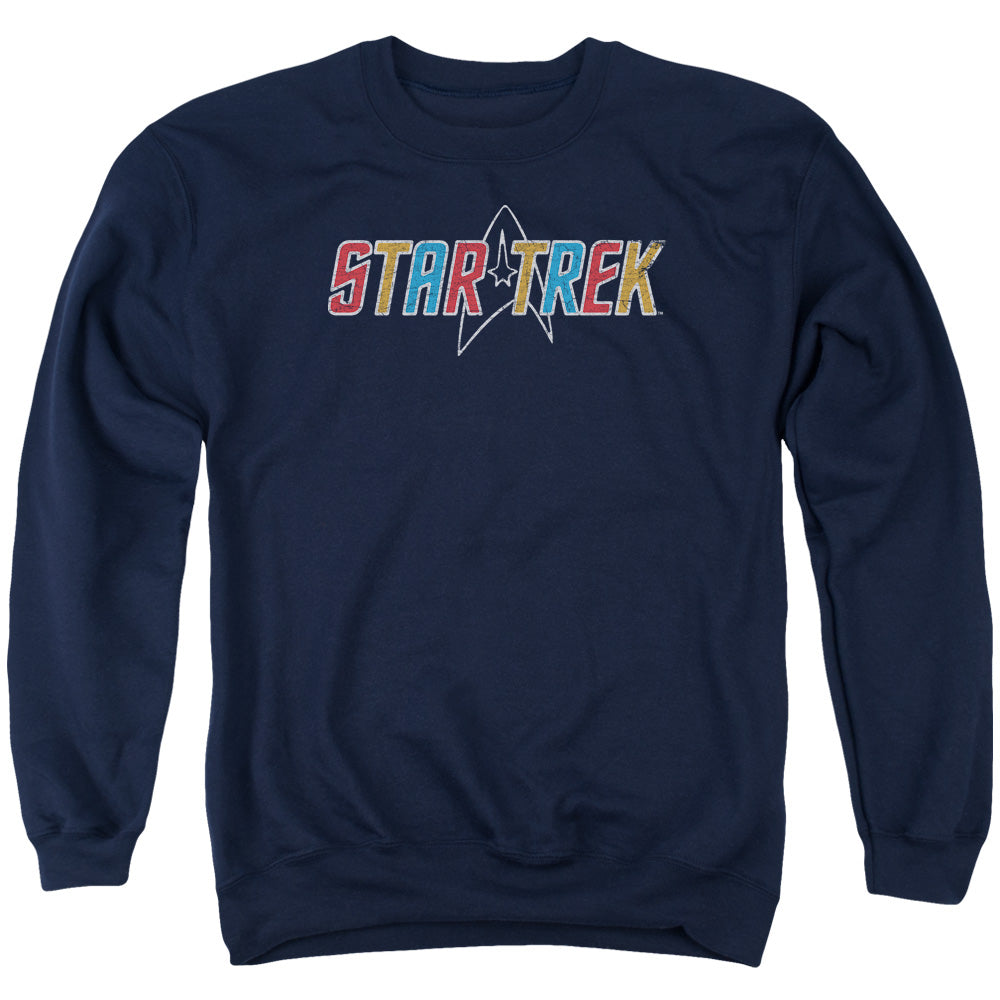 Star Trek Multi Colored Logo Crewneck Sweatshirt