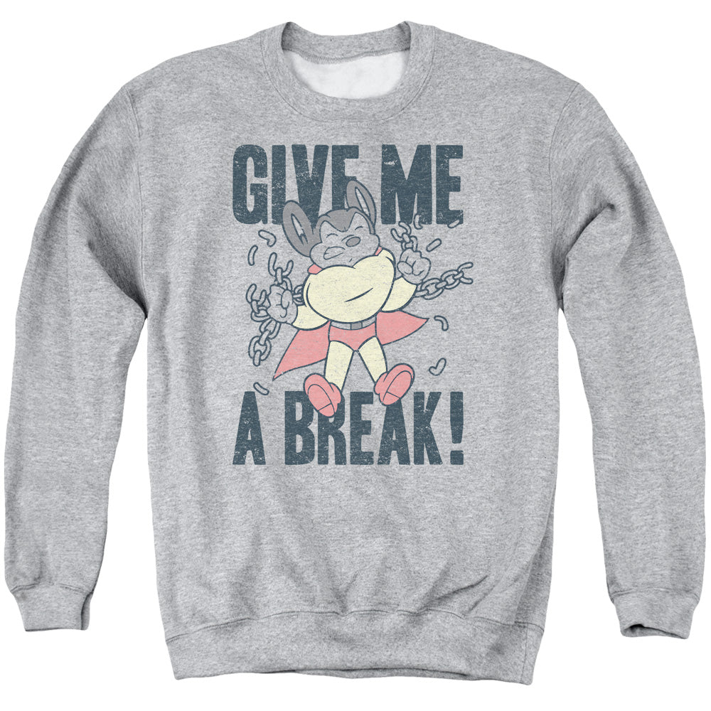 Mighty Mouse Give Me a Break Crewneck Sweatshirt