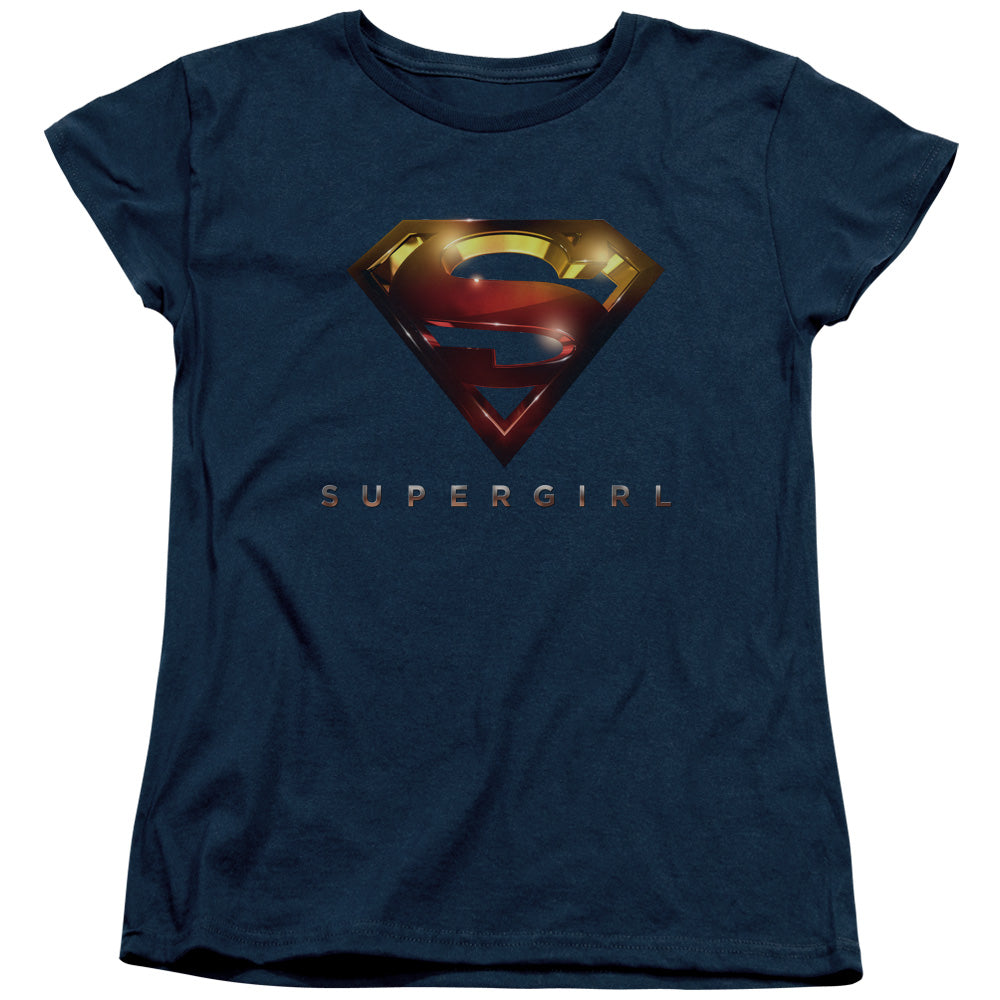Supergirl Logo Glare Womens T-Shirt