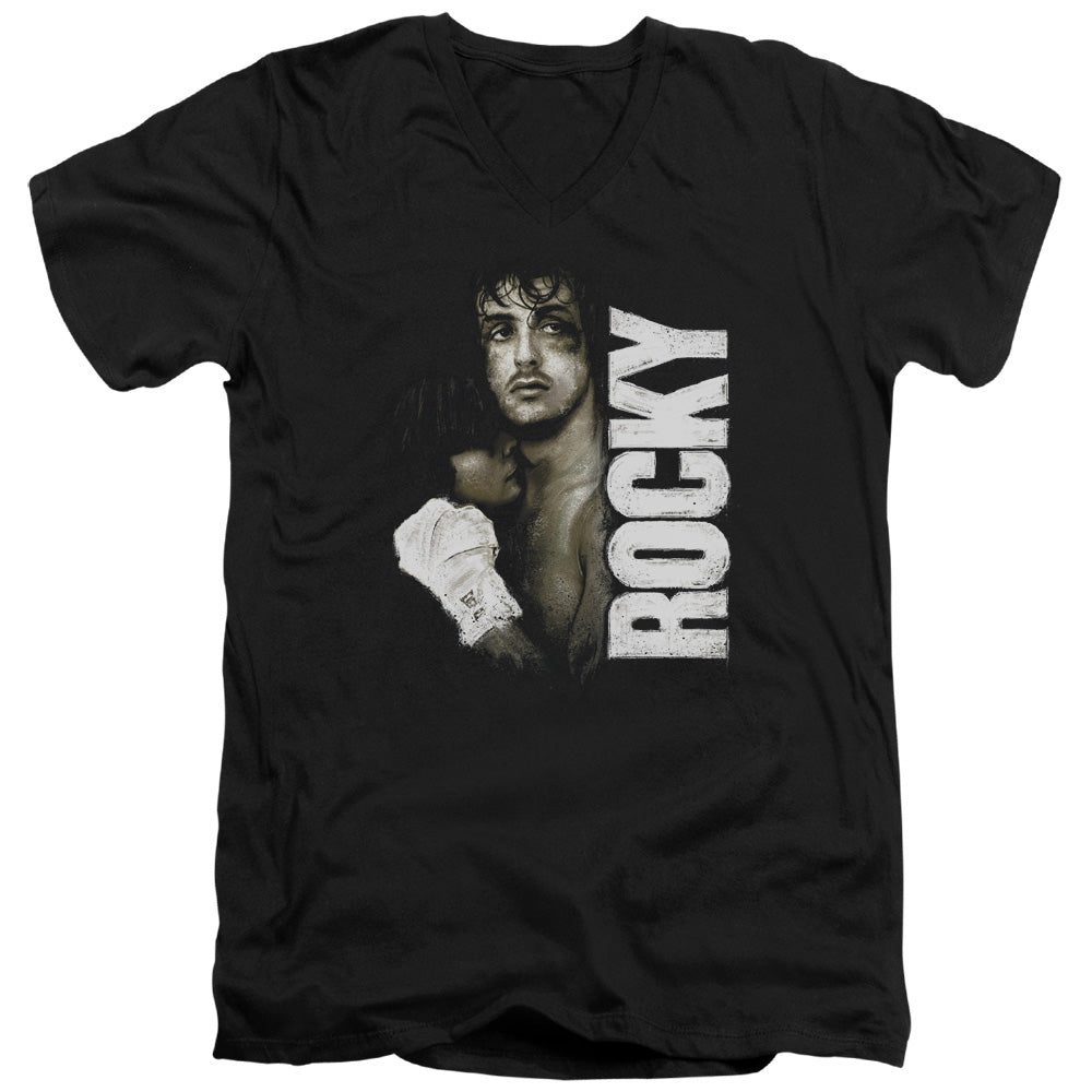 Rocky Painted Portrait V-Neck T-Shirt