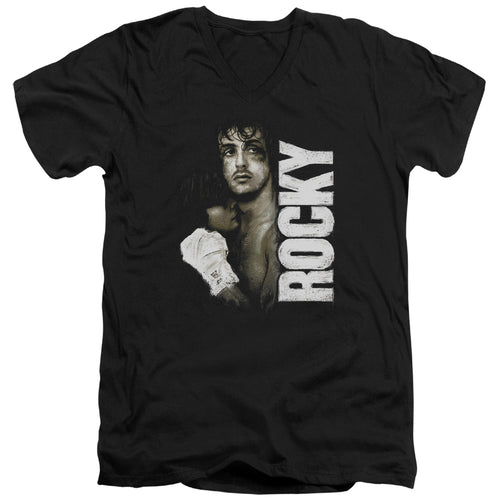 Rocky Painted Portrait V-Neck T-Shirt