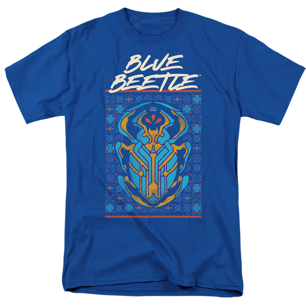 Blue Beetle Stylized Scarab T-Shirt