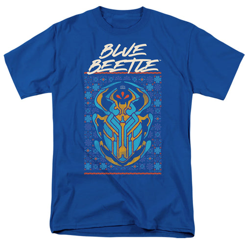 Blue Beetle Stylized Scarab T-Shirt