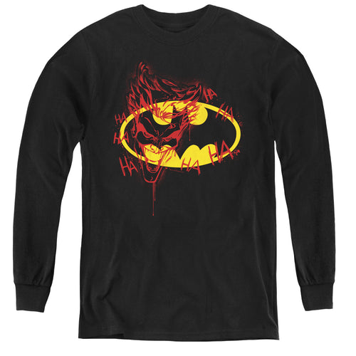 Batman Joker Graffiti Youth Long Sleeve T-Shirt
