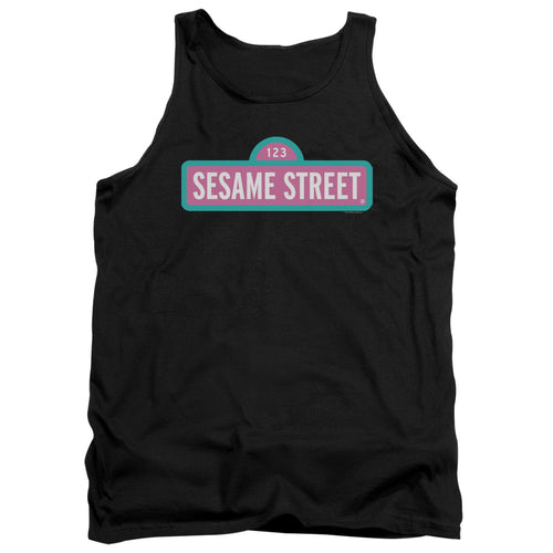 Sesame Street Pink Logo Tank Top