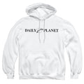 Superman Daily Planet Logo White Pullover Hoodie