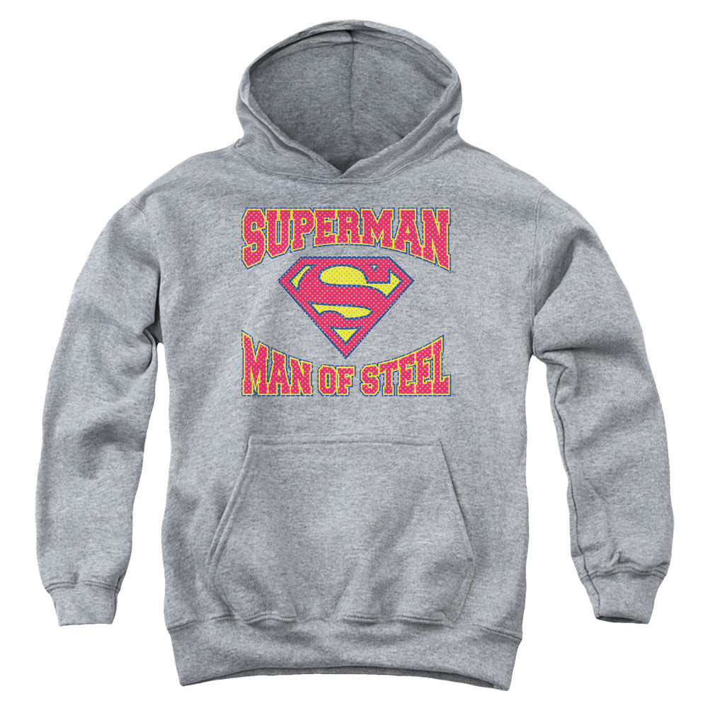 Superman Man of Steel Jersey Youth Hoodie