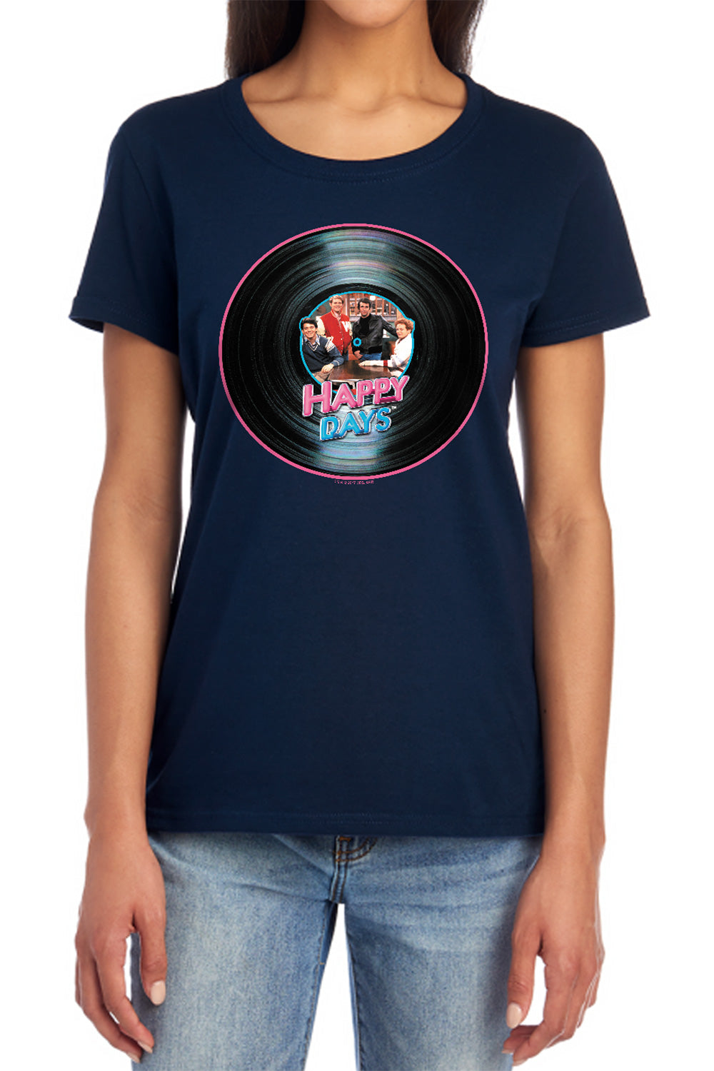 Happy Days On The Record Womens T-Shirt
