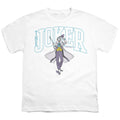 The Batman Joker Varsity on White Youth/Toddler T-Shirt