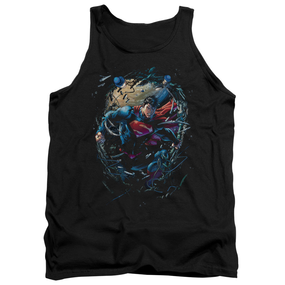 Superman Breaking Space Tank Top