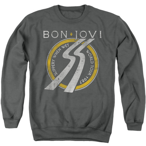 Bon Jovi Slippery When Wet World Tour Crewneck Sweatshirt