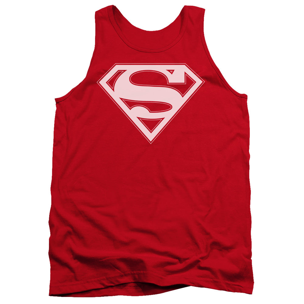 Superman Red & White Shield Red Tank Top