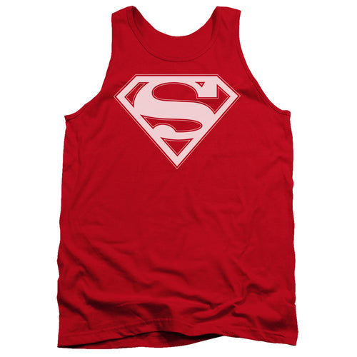 Superman Red & White Shield Red Tank Top