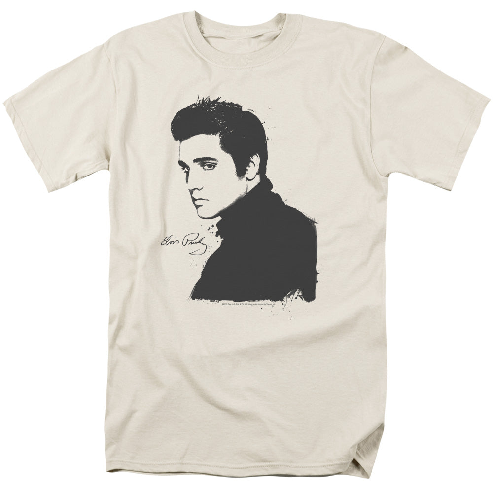 Elvis Presley Black Paint T-Shirt
