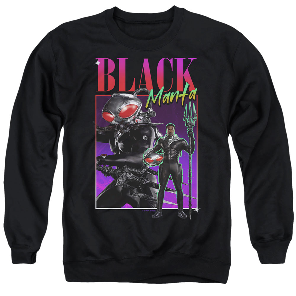 Aquaman 90'S Style Black Manta Crewneck Sweatshirt