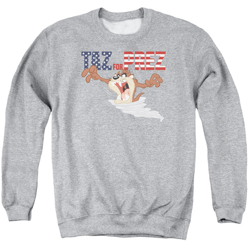 Looney Tunes Taz For Prez 3 Crewneck Sweatshirt