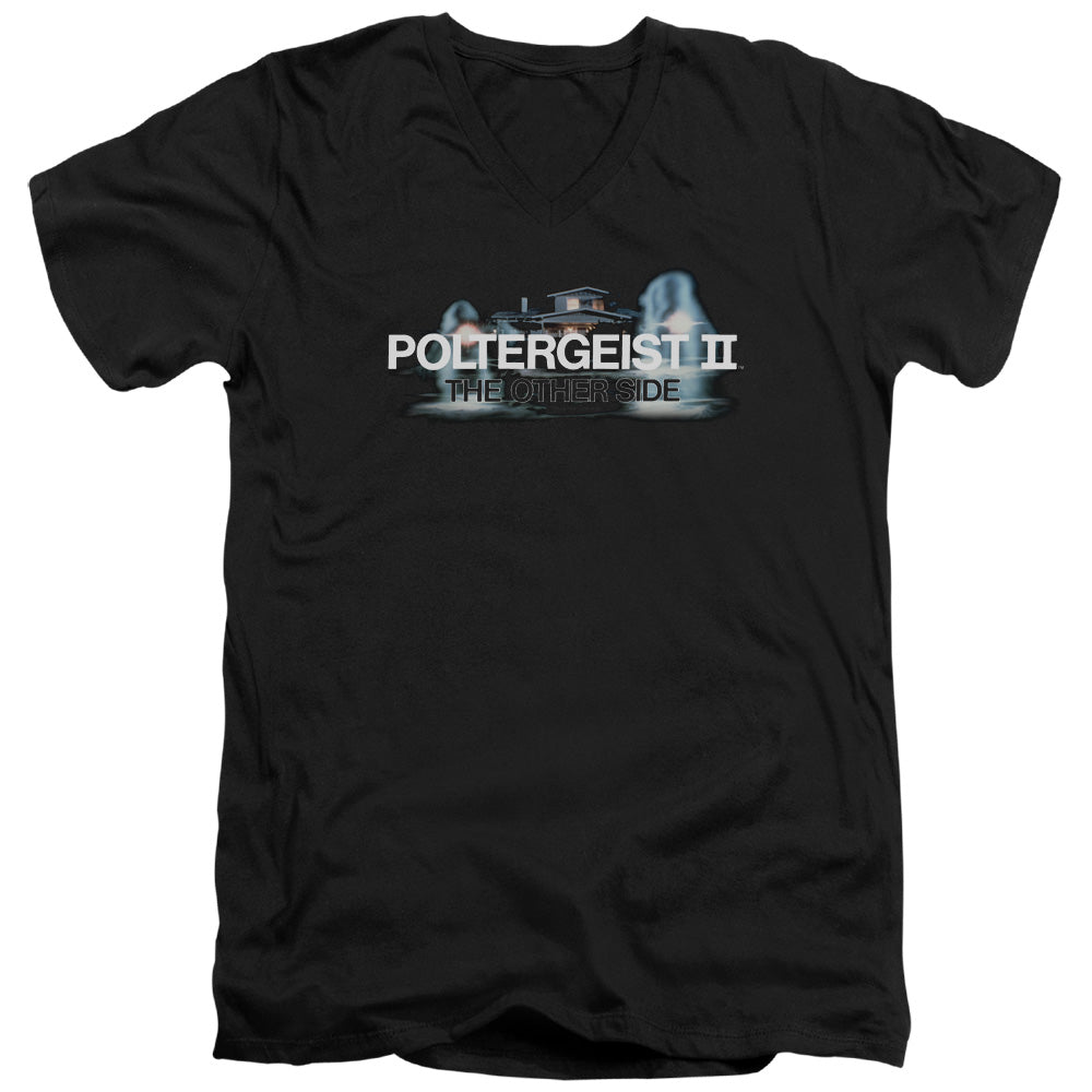 Poltergeist II House Logo V-Neck T-Shirt