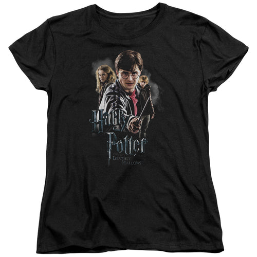Harry Potter Deathly Hollows Cast Womens T-Shirt