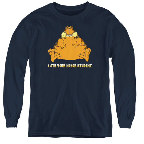 Garfield I Ate Your Honor Student Youth Long Sleeve T-Shirt