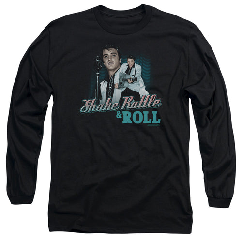 Elvis Presley Shake Rattle & Roll Long Sleeve T-Shirt