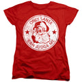 Christmas Only Santa Can Judge Me Womens T-Shirt