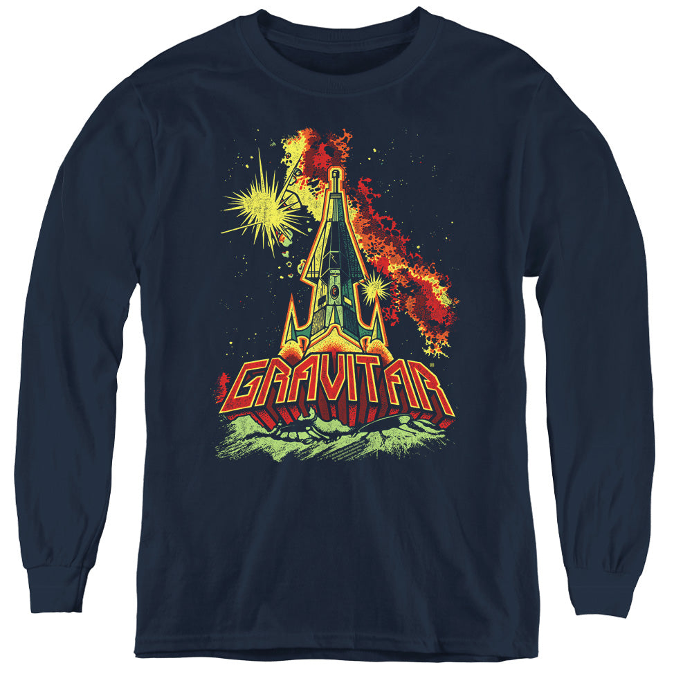 Atari Gravitar Blast Off Youth Long Sleeve T-Shirt