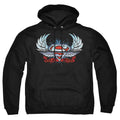 Superman Chrome Wings Shield Pullover Hoodie