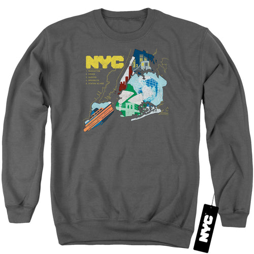 New York City Five Boroughs Crewneck Sweatshirt