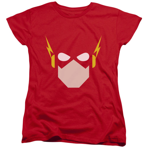 Justice League Flash Head Womens T-Shirt