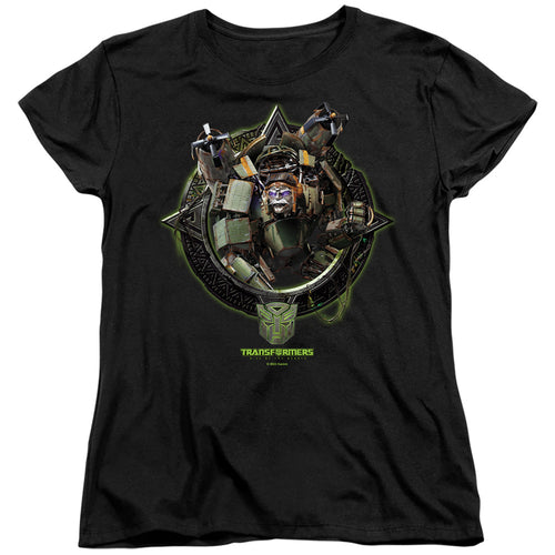 Transformers Stratosphere Circle Frame Womens T-Shirt