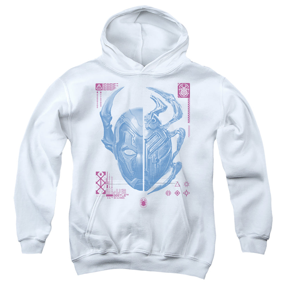 Blue Beetle Split Beetle Youth Hoodie