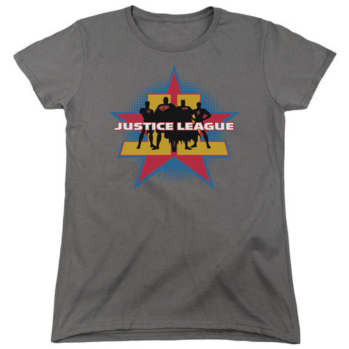 Justice League Stand Tall Womens T-Shirt