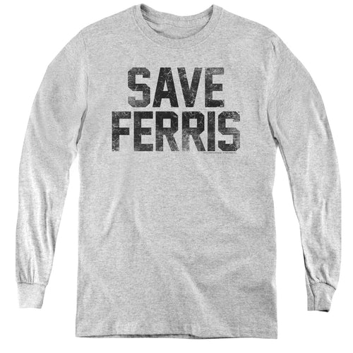 Ferris Bueller's Day Off Save Ferris Youth Long Sleeve T-Shirt