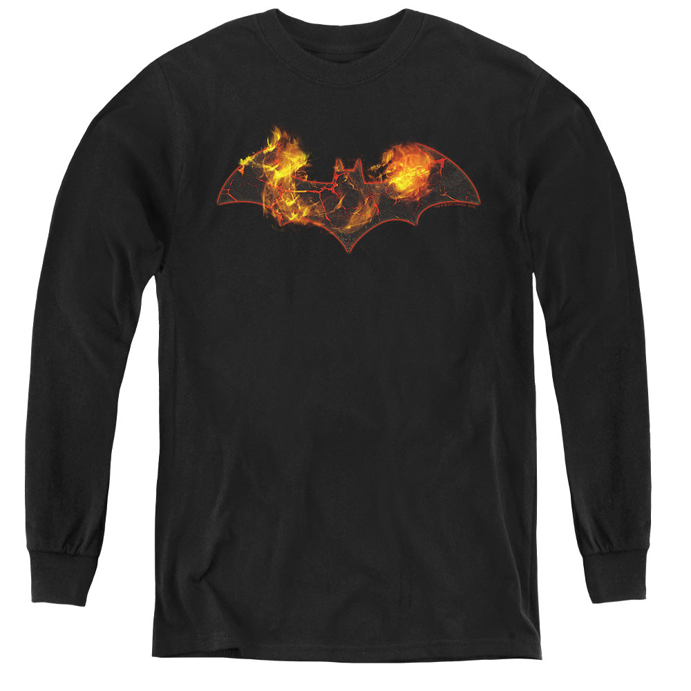 Batman Molten Logo Youth Long Sleeve T-Shirt