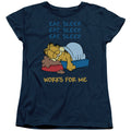 Garfield Works For Me Womens T-Shirt