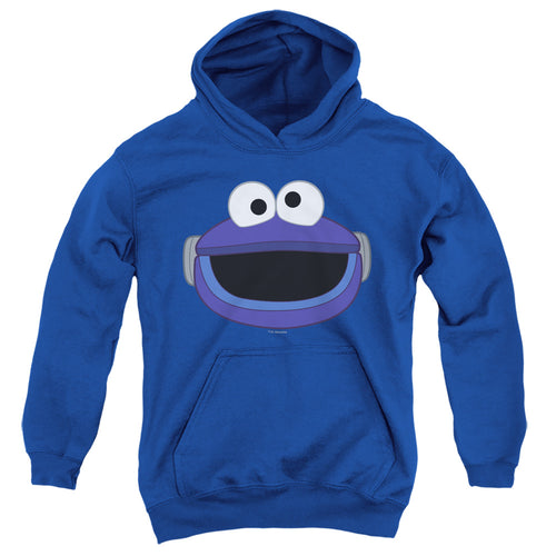 Sesame Street Mecha Cookie Monster Face Youth Hoodie