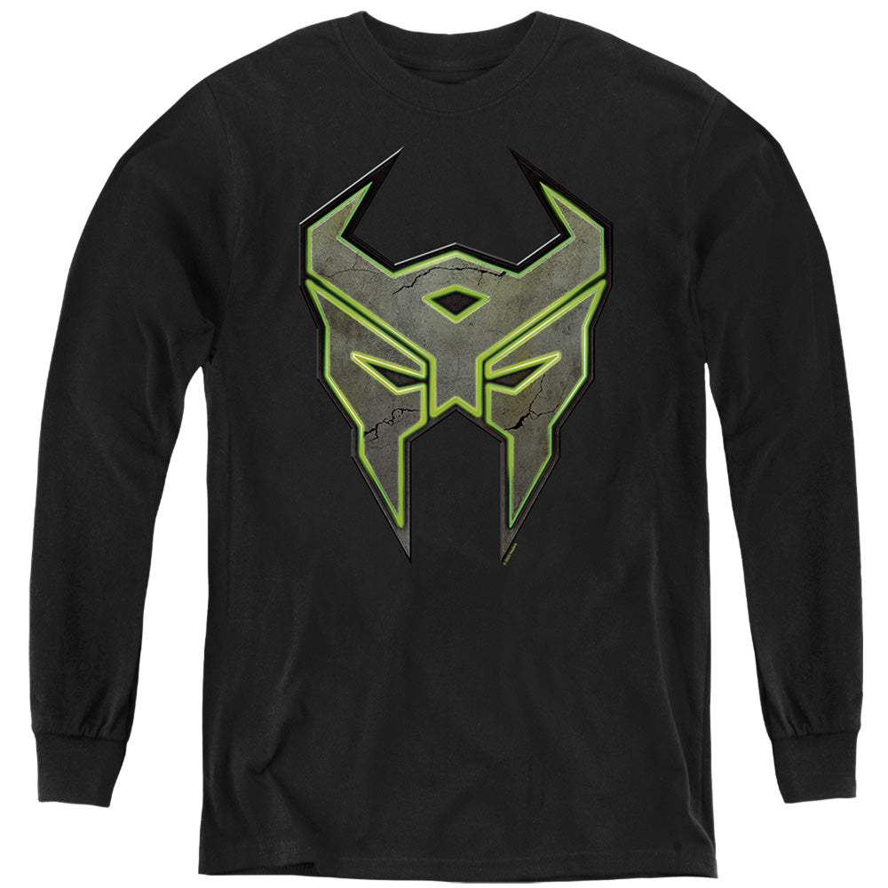 Transformers Glowing Terrorcon Logo Youth Long Sleeve T-Shirt