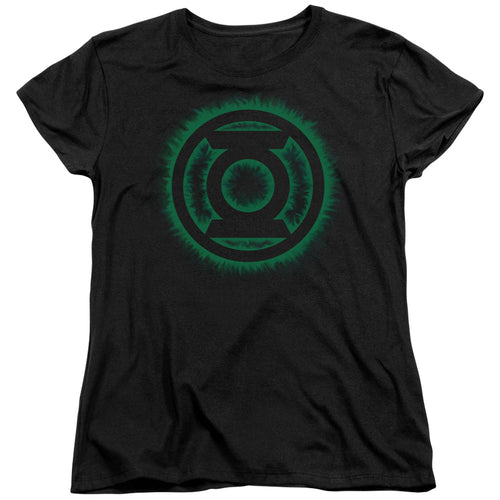 Green Lantern Green Flame Logo Womens T-Shirt