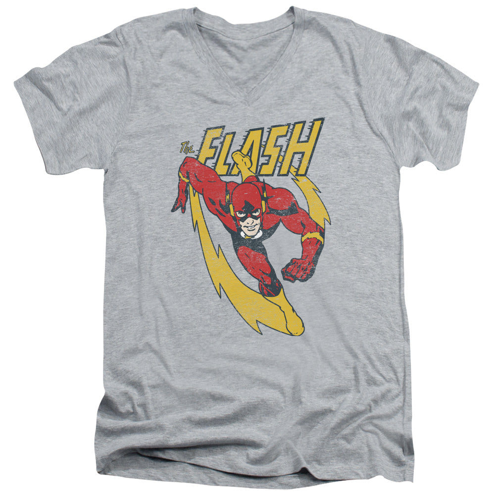 Justice League Lightning Trail V-Neck T-Shirt