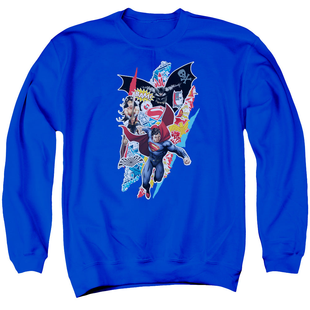 Batman v Superman Ripped Trio Crewneck Sweatshirt