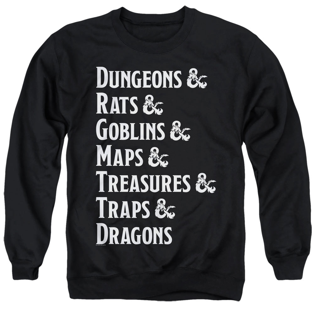 Dungeons & Dragons Dungeon List Crewneck Sweatshirt
