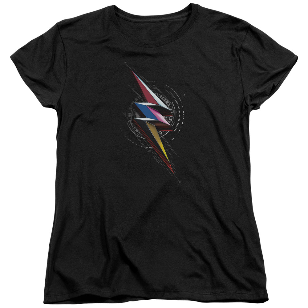 Mighty Morphin Power Rangers: The Movie Bolt Sigil Womens T-Shirt