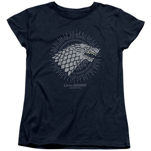 Game of Thrones Stark Burst Sigils Womens T-Shirt