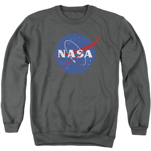 NASA Meatball Logo Distressed Crewneck Sweatshirt