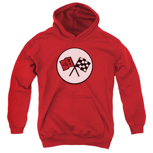 Chevy 2ND Gen Vette Logo Youth Hoodie