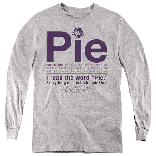 Supernatural I Read the Word Pie Youth Long Sleeve T-Shirt