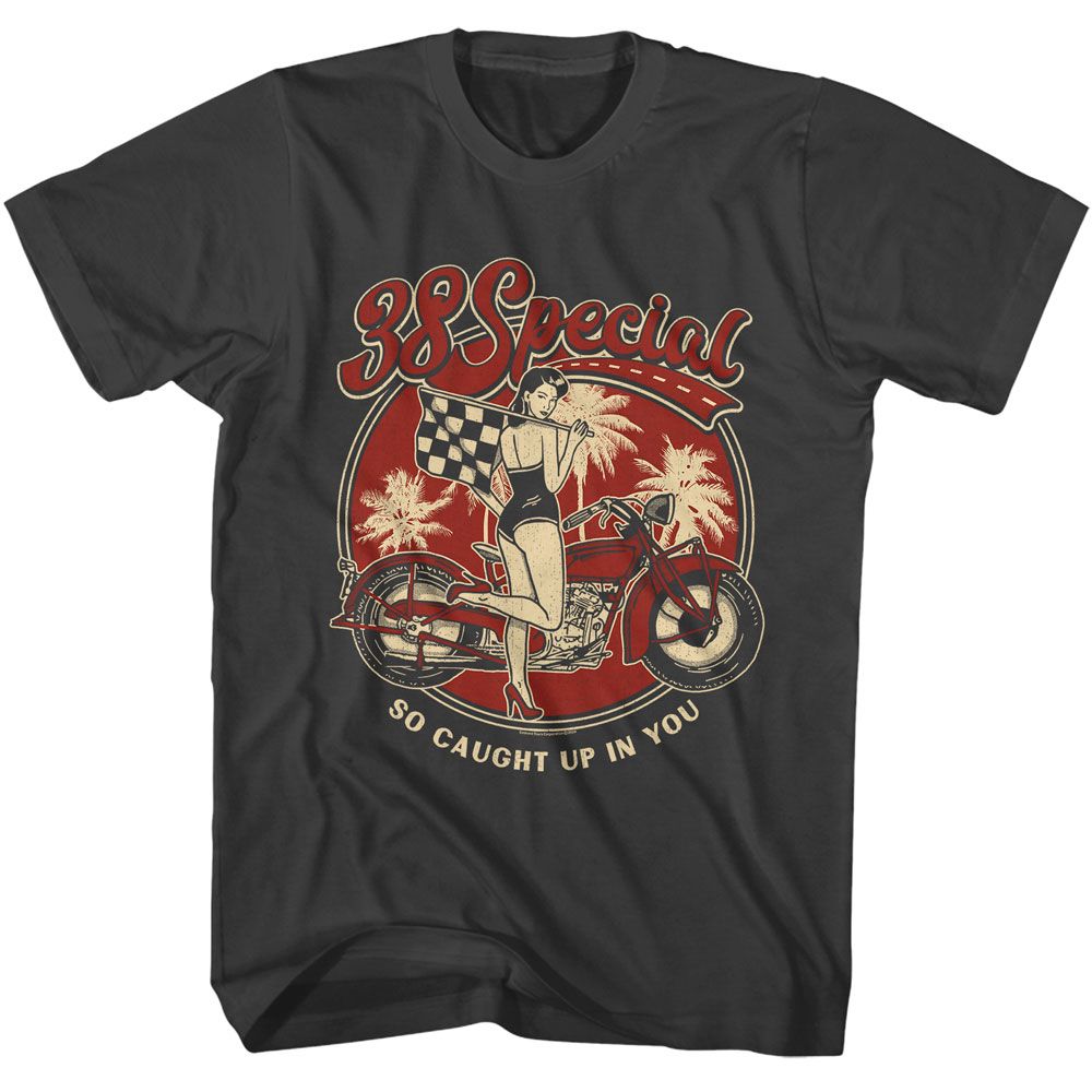So Caught Up 38 Special t-shirt in smoke gray
