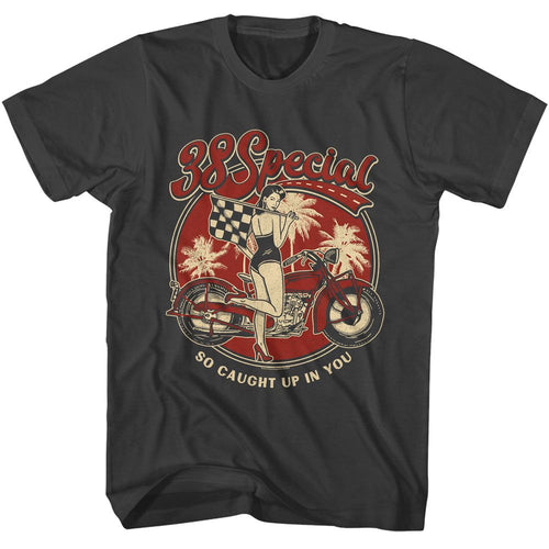 So Caught Up 38 Special t-shirt in smoke gray