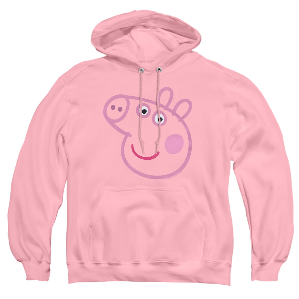 Pink Out Peppa Pig Face Pullover Hoodie